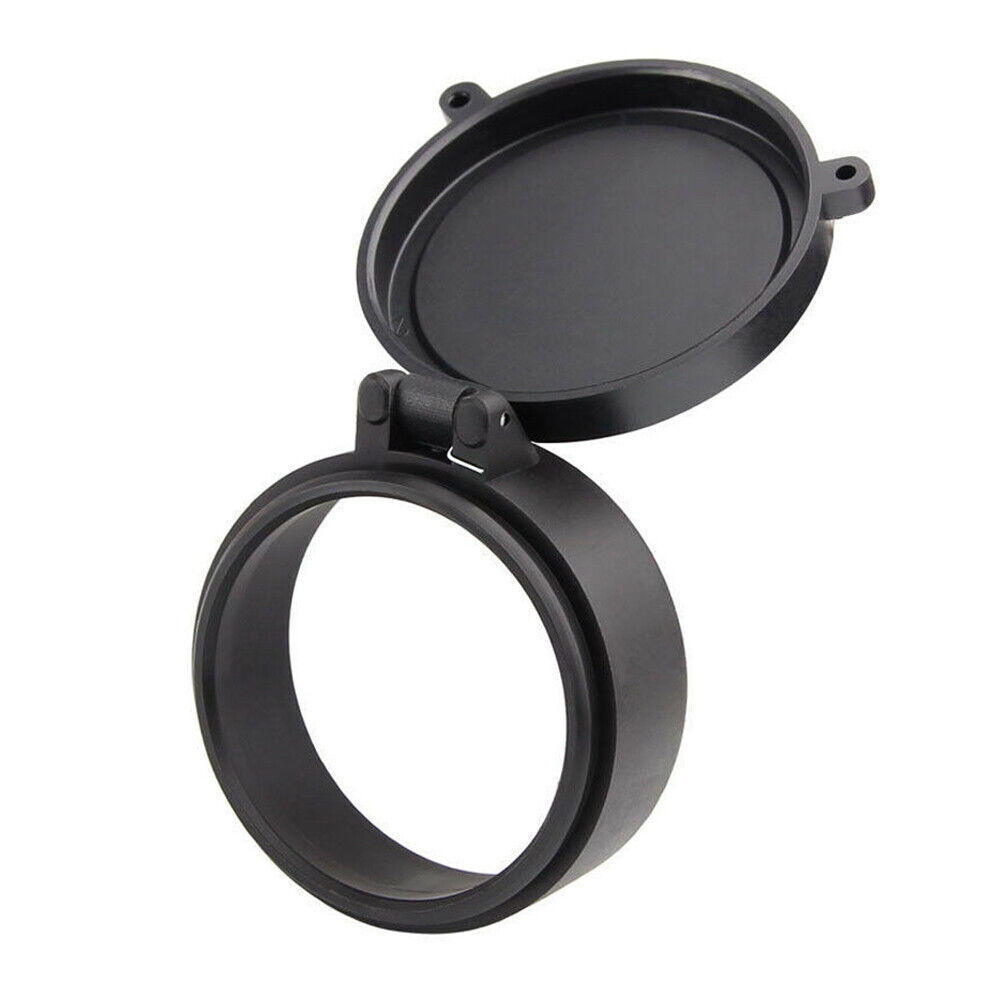 2x For Caliber Flip Up Scope Covers Rifle Scope Protect Objective Cap Lens Cover