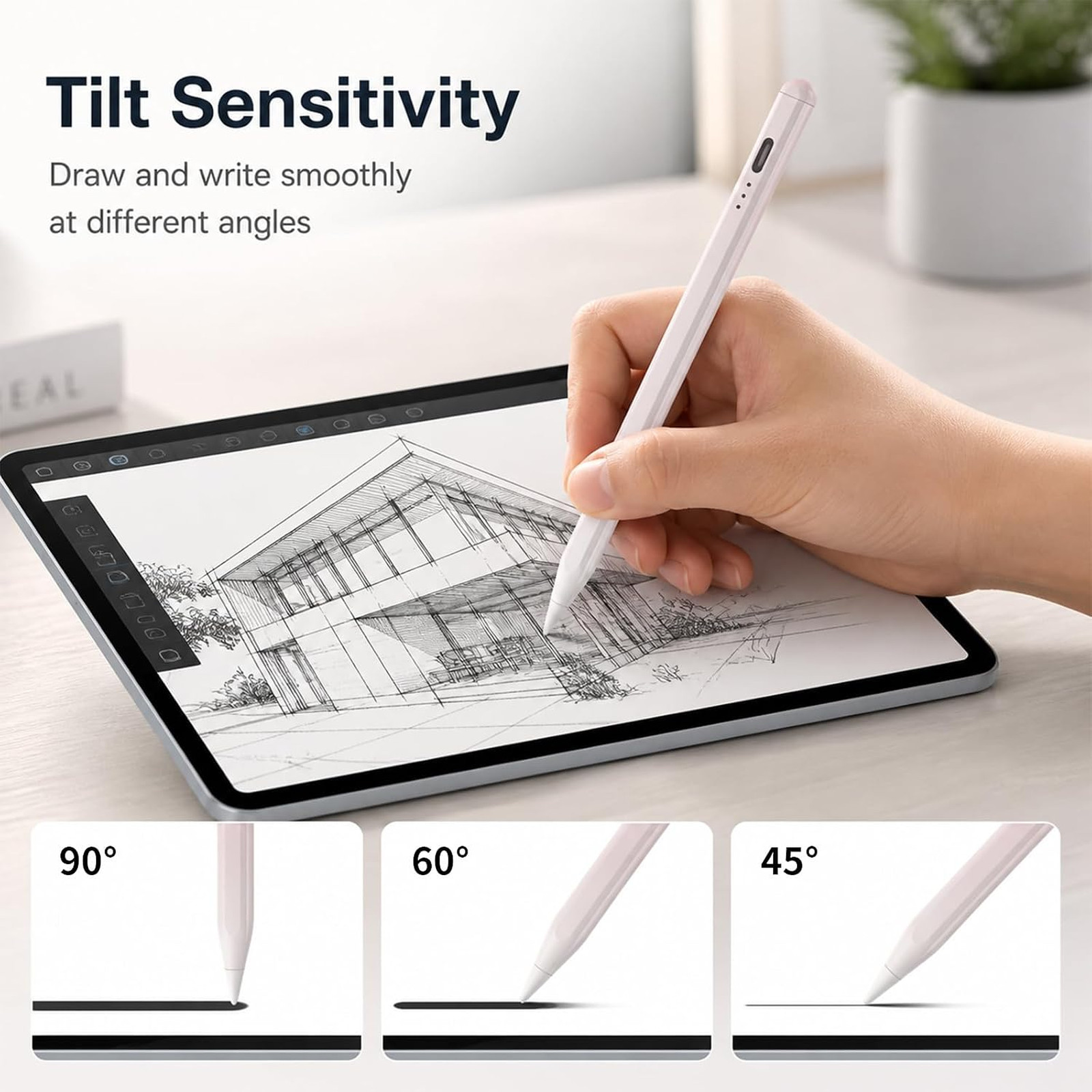Rechargeable Stylus Pen for iOS Android Devices, Active Touchscreen Pencil for