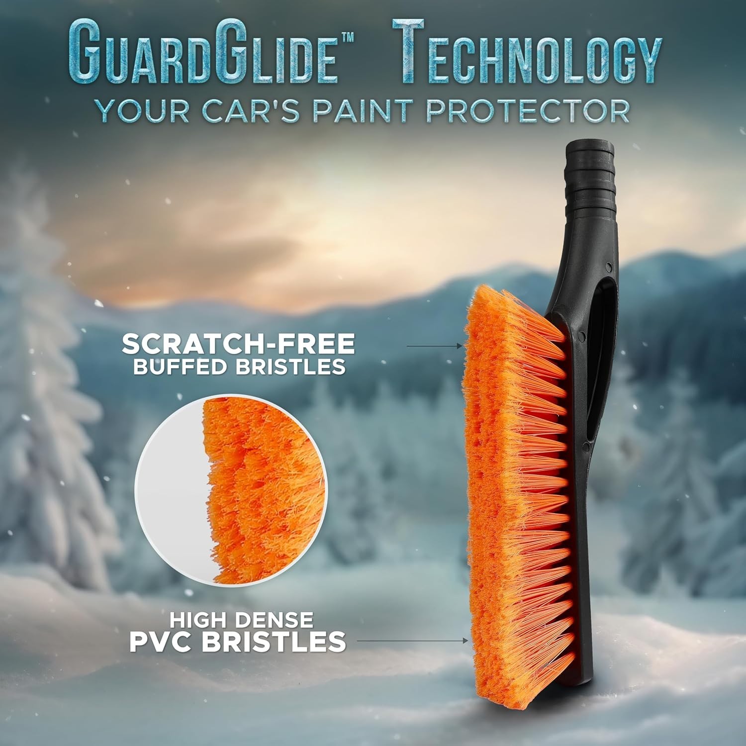 Compact 27" Detachable Snow Brush & Ice Scraper - Keep Your Car Winter Ready