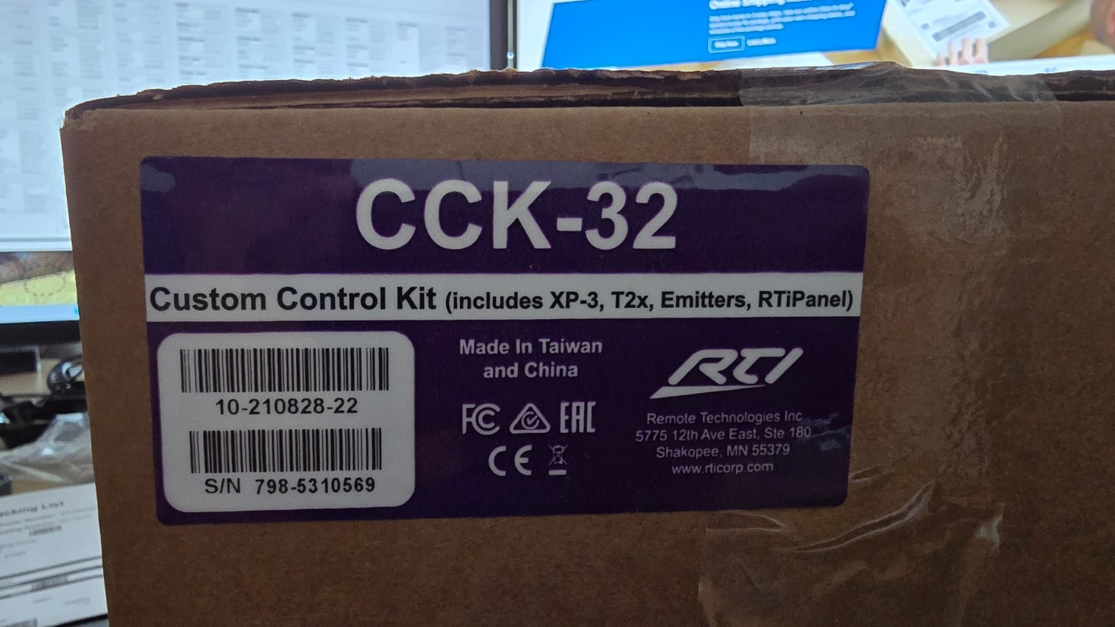 NEW RTI CCK-32 Custom Control Kit, Single Room Automation Solution 10-210828-22