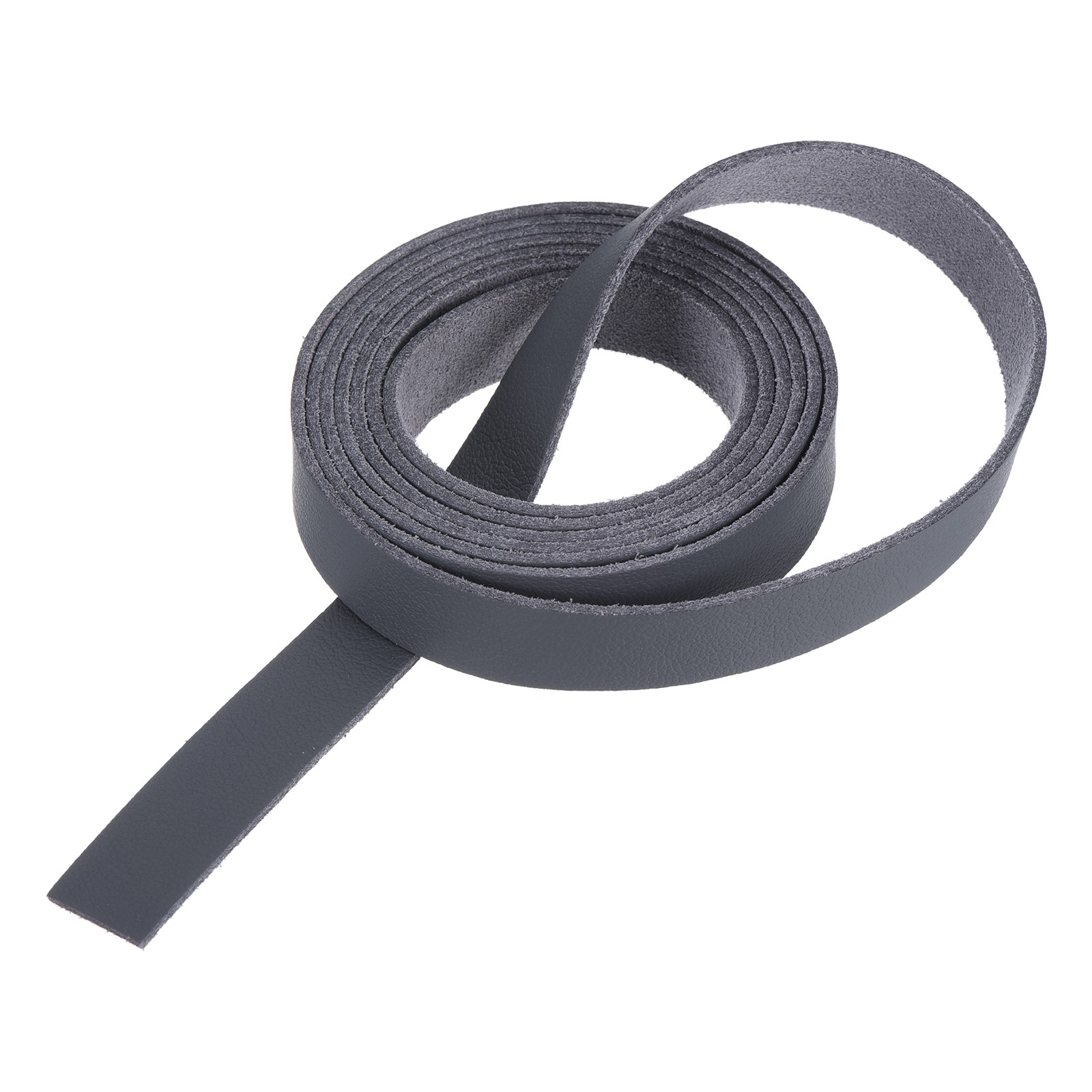 Leather Straps Strip Belt 1.2cm(0.5" Width) Leather Strips Dark Grey