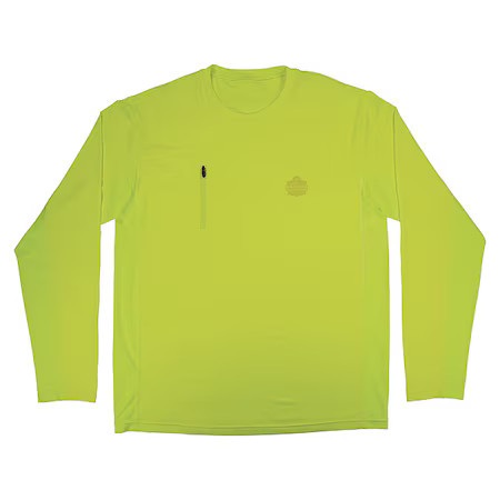 Ergodyne 6689 Cooling Long Sleeve Sun Shirt With Uv Protection, Green, 3Xl