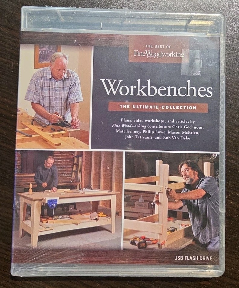 The Best Of Fine Woodworking Workbenches USB Drive Brand New Sealed