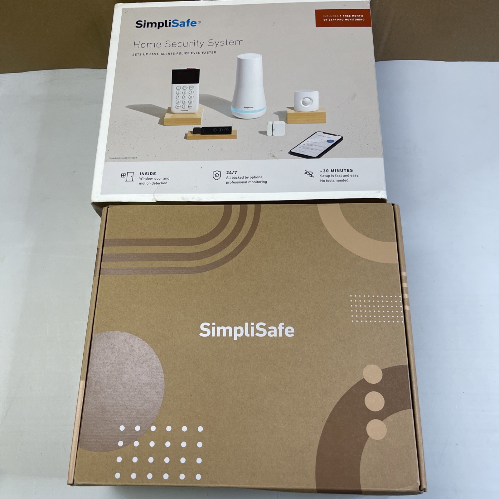 5 Piece Wireless Home Security System - Optional 24/7 Professional Monitoring -