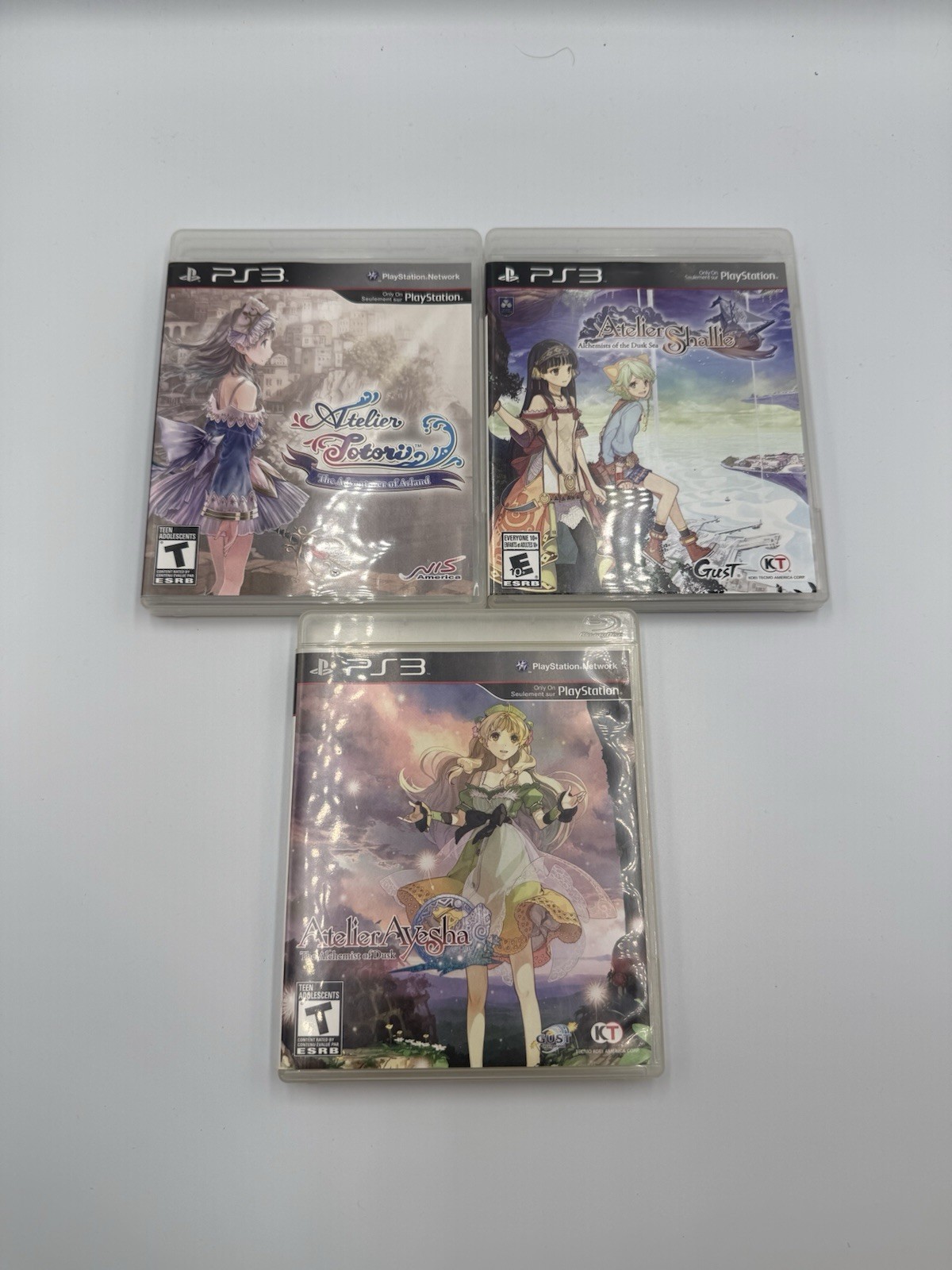 PS3 Atelier Games Cases ONLY No Games - Atelier Sotori, Ayesha, Shallie