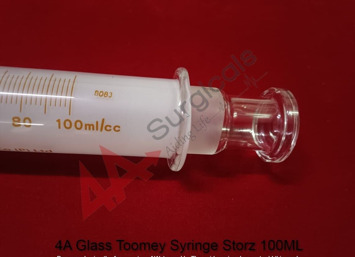 4A Glass Toomey Syringe 100ML