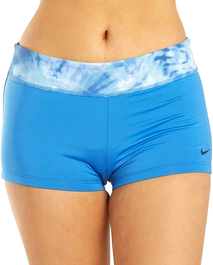 Nike Swim Women's Ladies Kick Short Blue Tie Dye Bottom Move To Zero XS~XL New