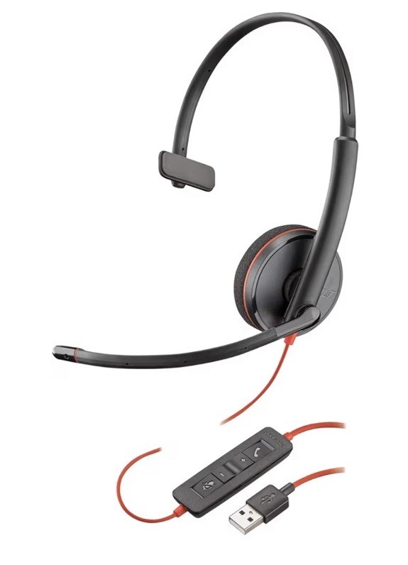 Poly / Plantronics  Blackwire C3210  On Ear Headset New