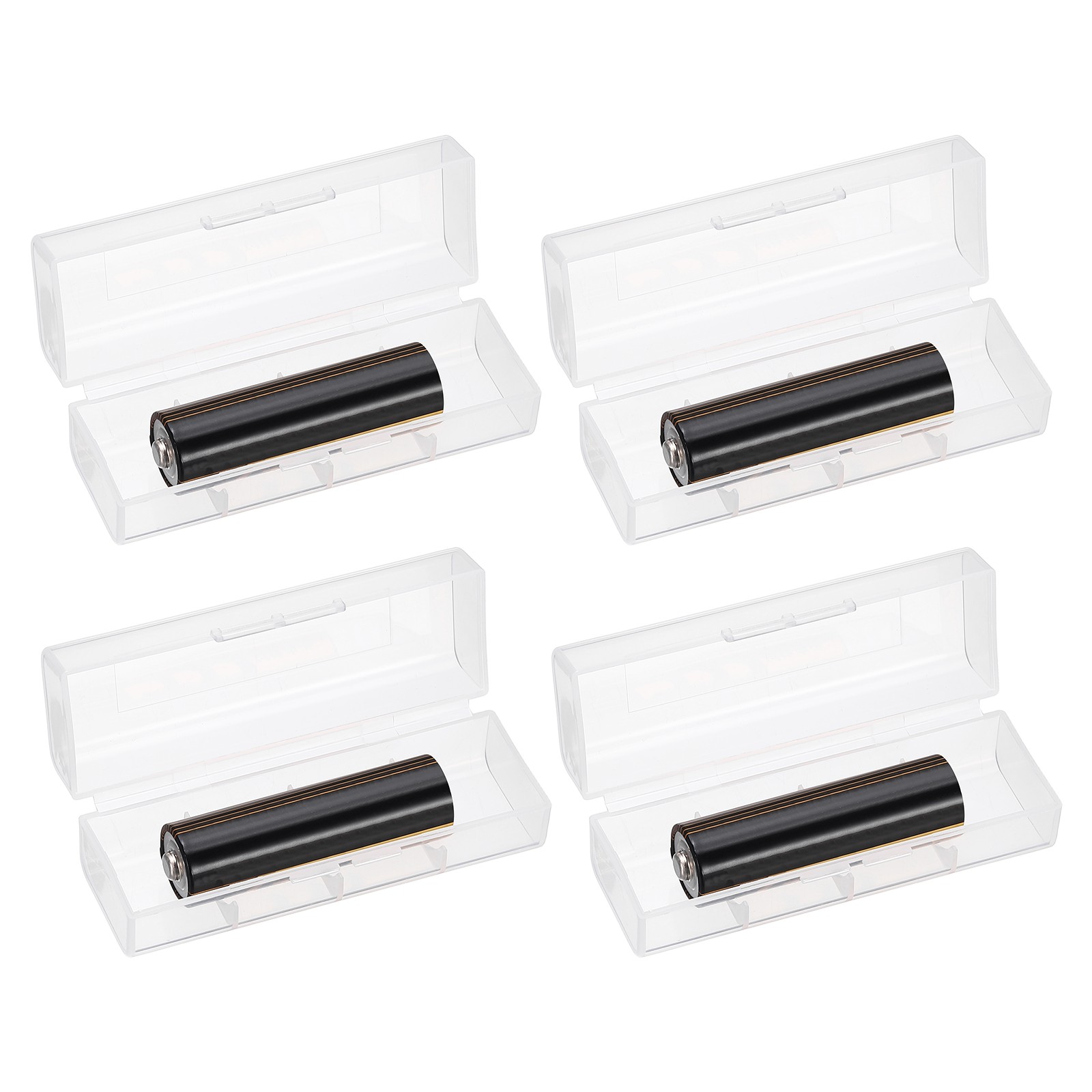 Battery Organizer Storage Box, 1 x 21700 Battery Storage Case Holder (Pack of 4)