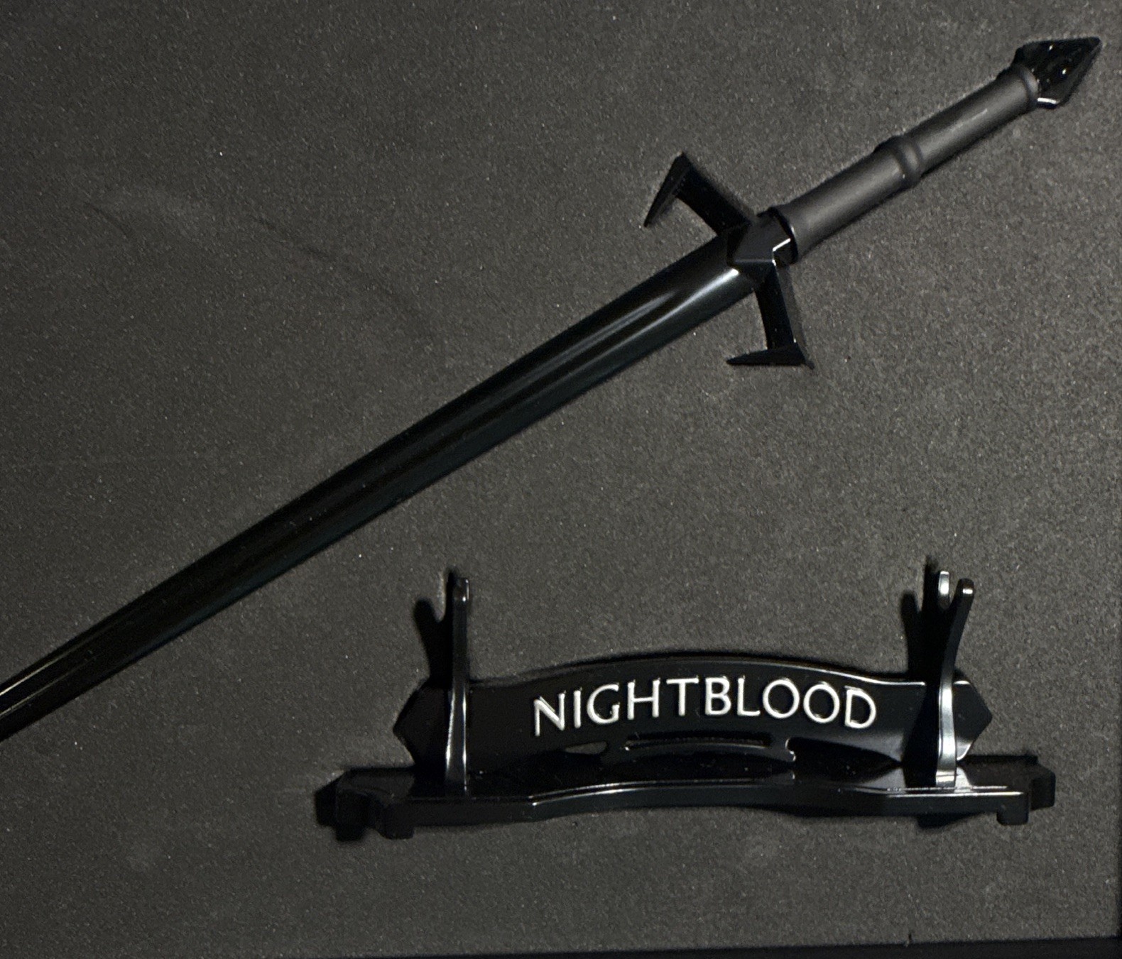 Dragonsteel Nightblood Sword Letter  Opener w/ Display Stand Fantasy Collectible