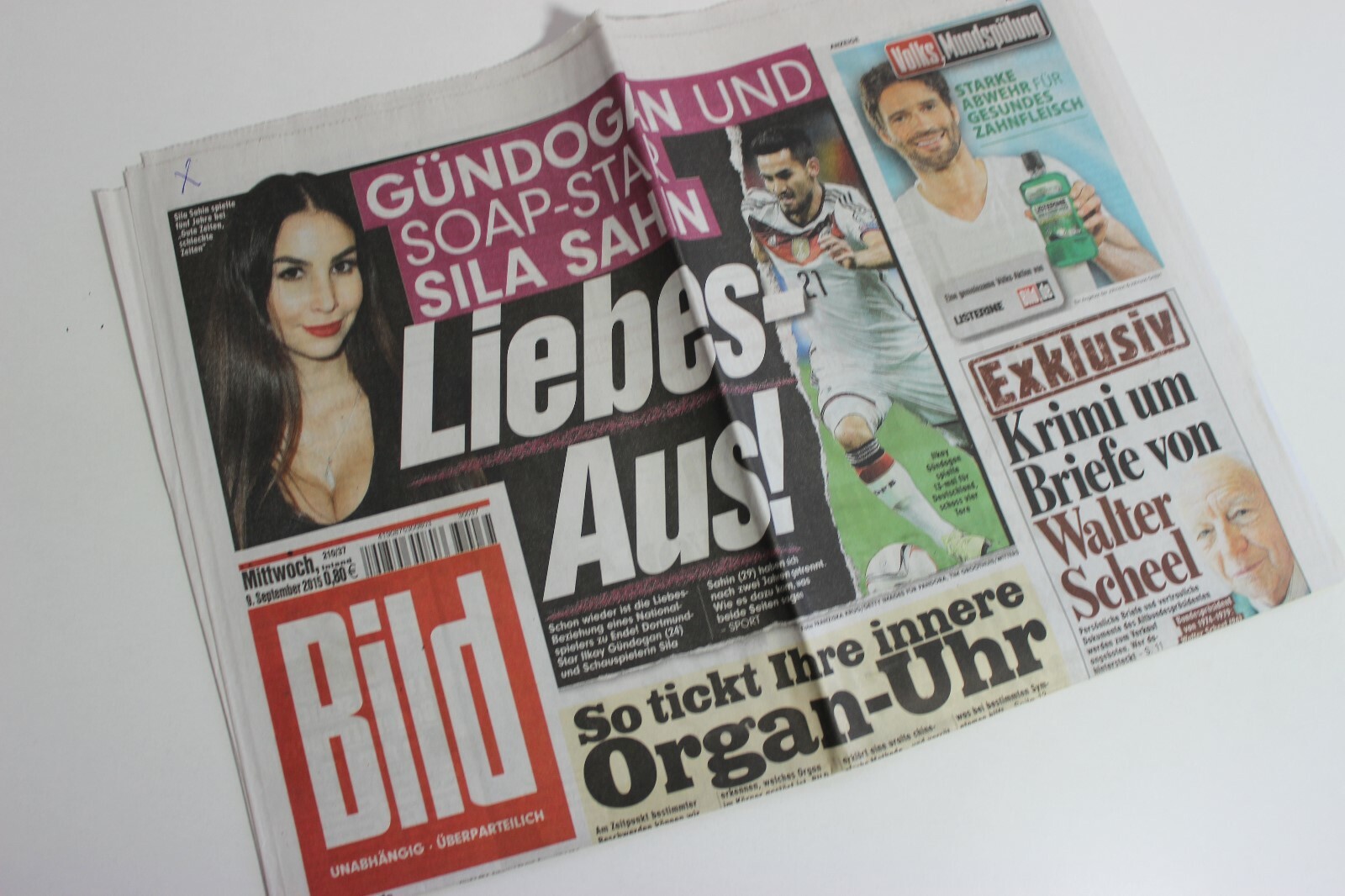 Bildzeitung 09/09/2015 September 9/9/2015 Special Occasion Gift
