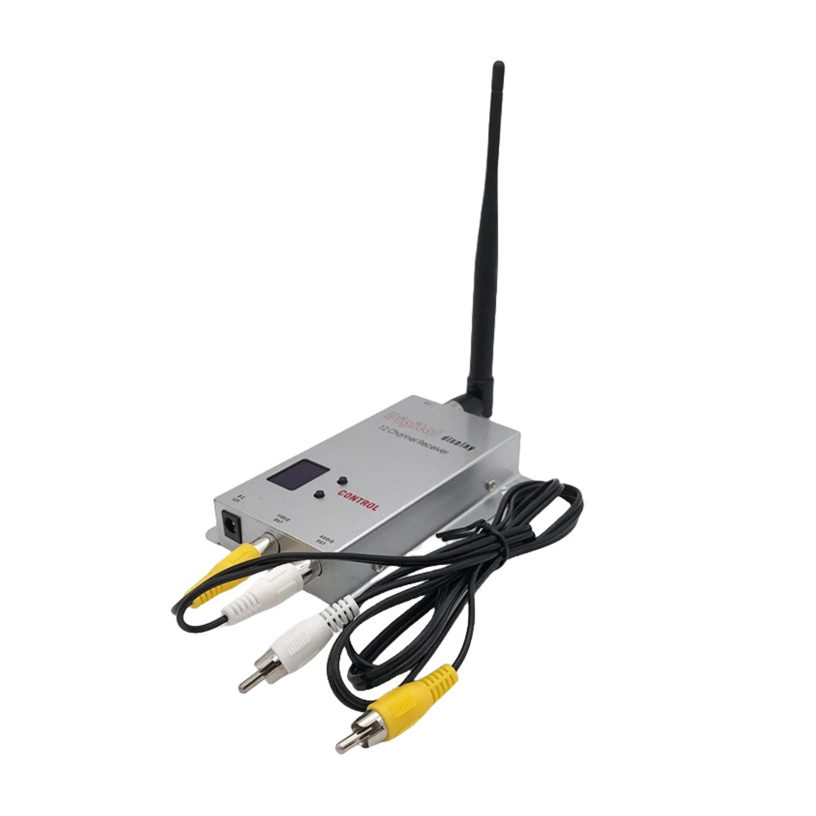 1.2G 1.5W DC12V AHD/CVBS Audio/Video Transceiver 1.2KM Wireless Transmission