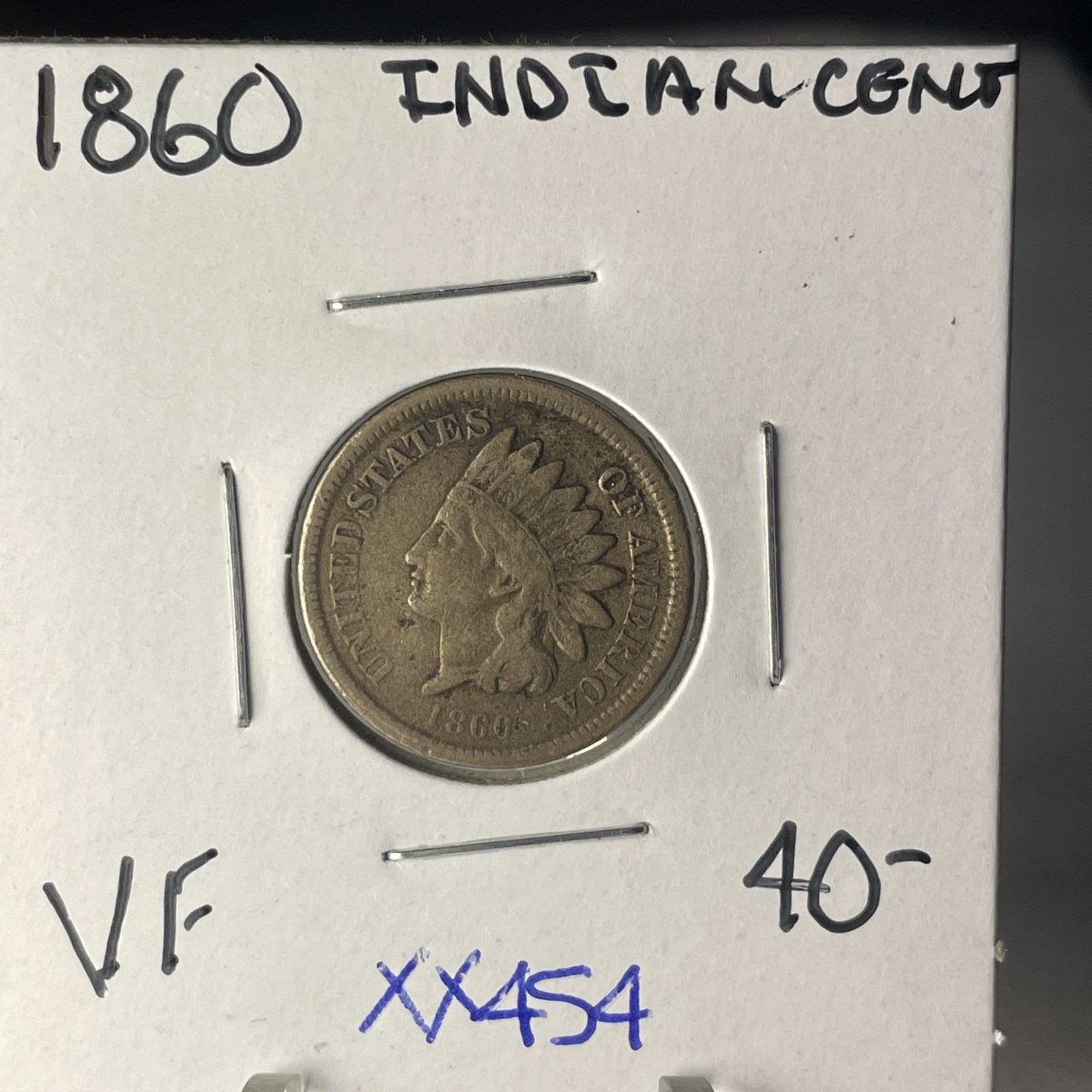 1860  CN INDIAN PENNY In VF CONDITION NICE KEY BETTER DATE  COIN    XX454