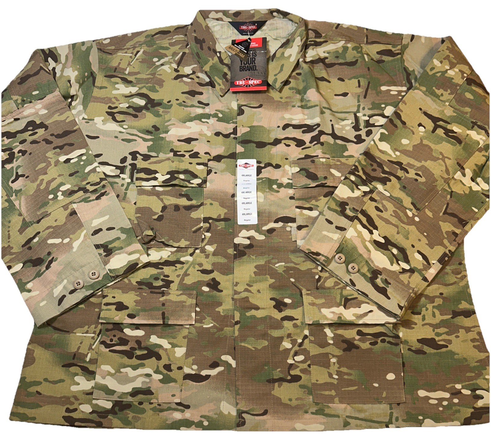 TRU-SPEC  Multicam BDU Shirt 4 Pockets 4XLR