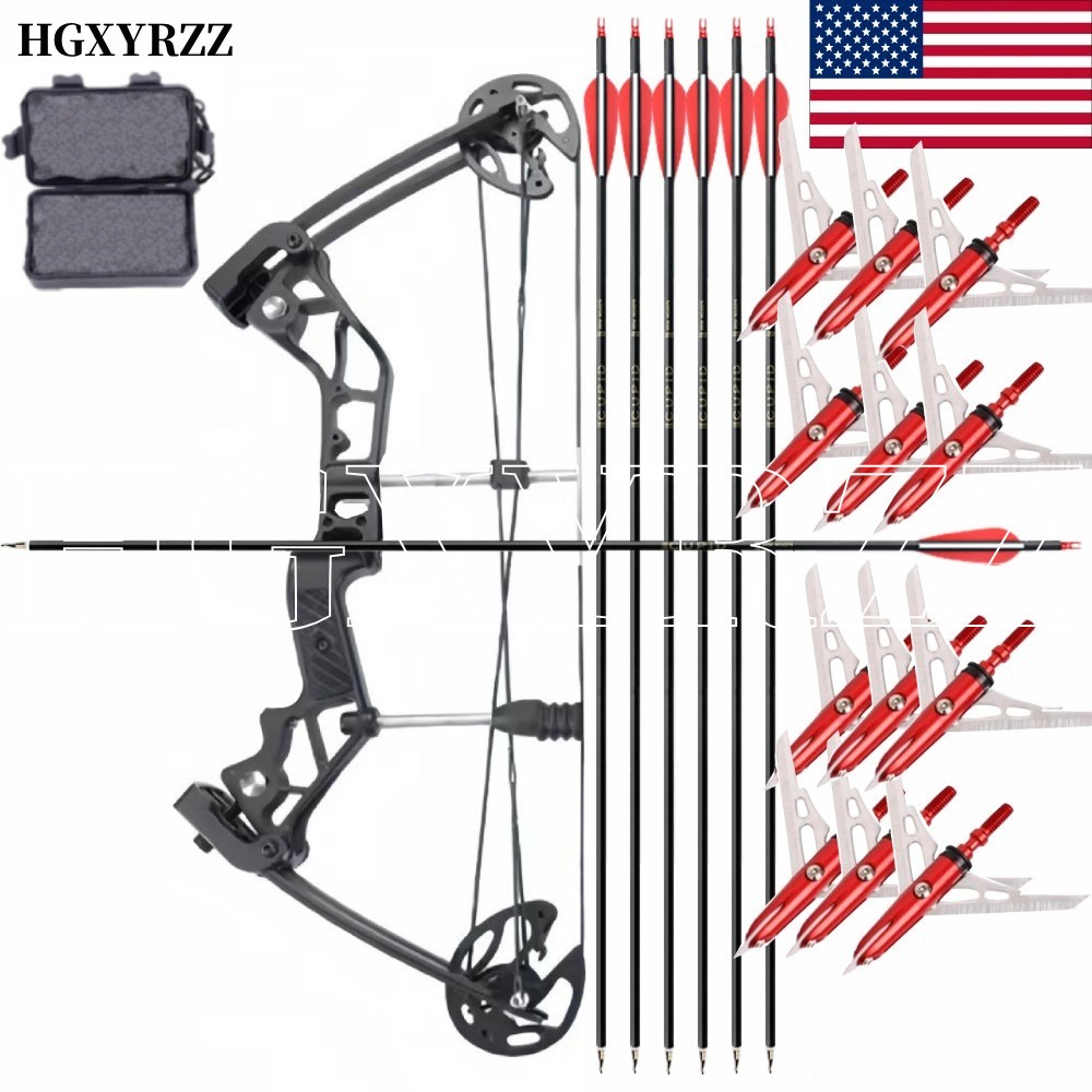 6Arrows Compound Bow Rapid Bow Shooter Launcher Hunting Shoting Orbital Archery