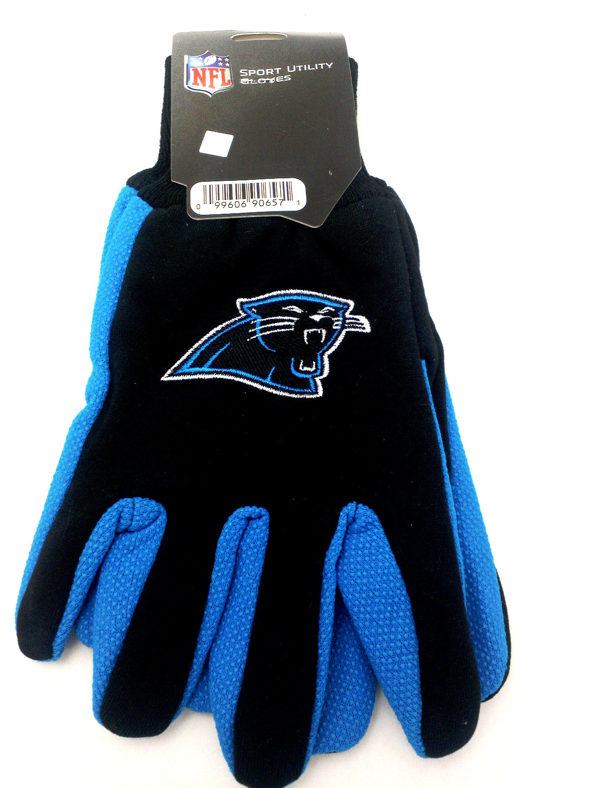 Carolina Panthers Gloves Adult Embroidered 2-Tone Utility Gloves