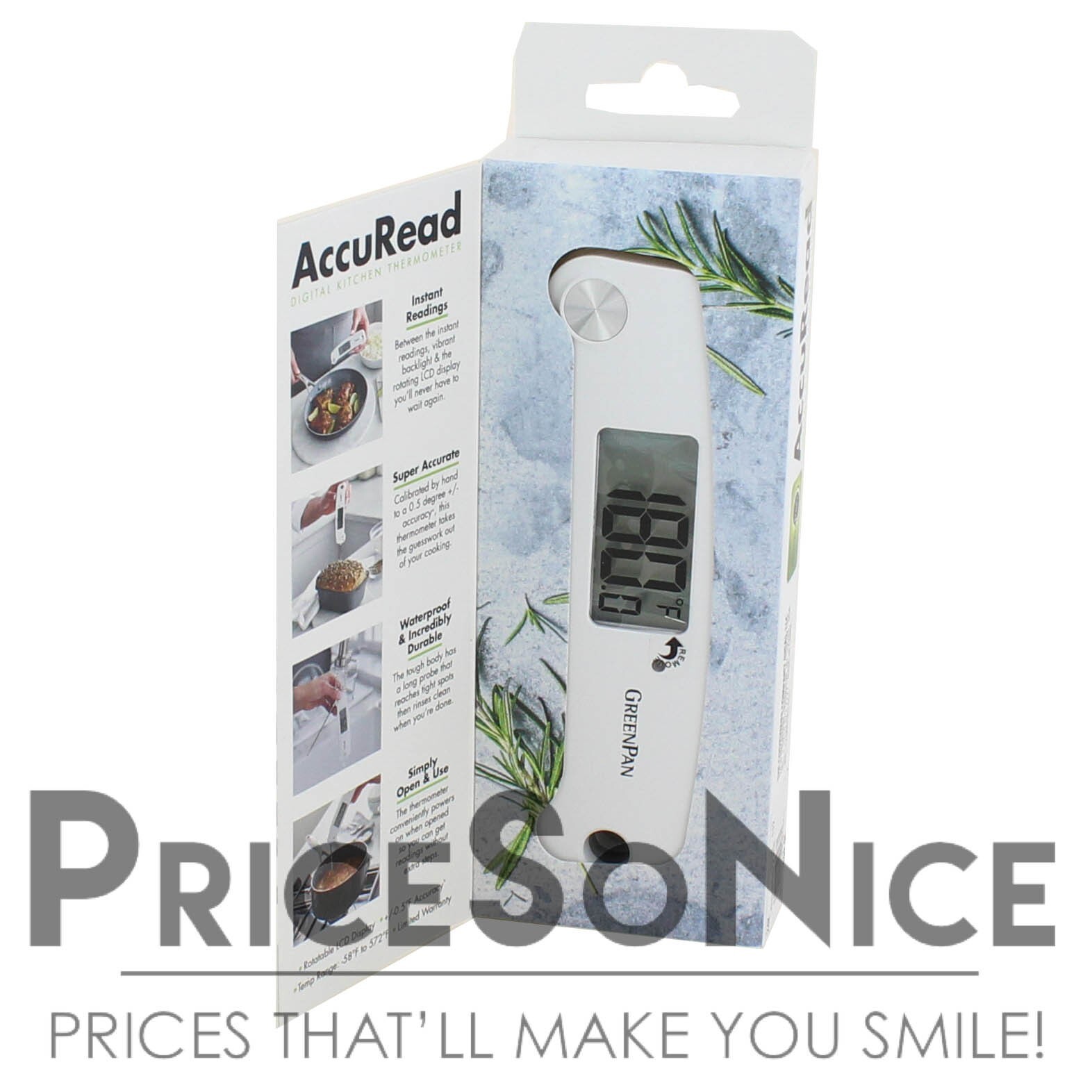 GreenPan AccuRead Digital Kitchen Thermometer MSRP $99.95