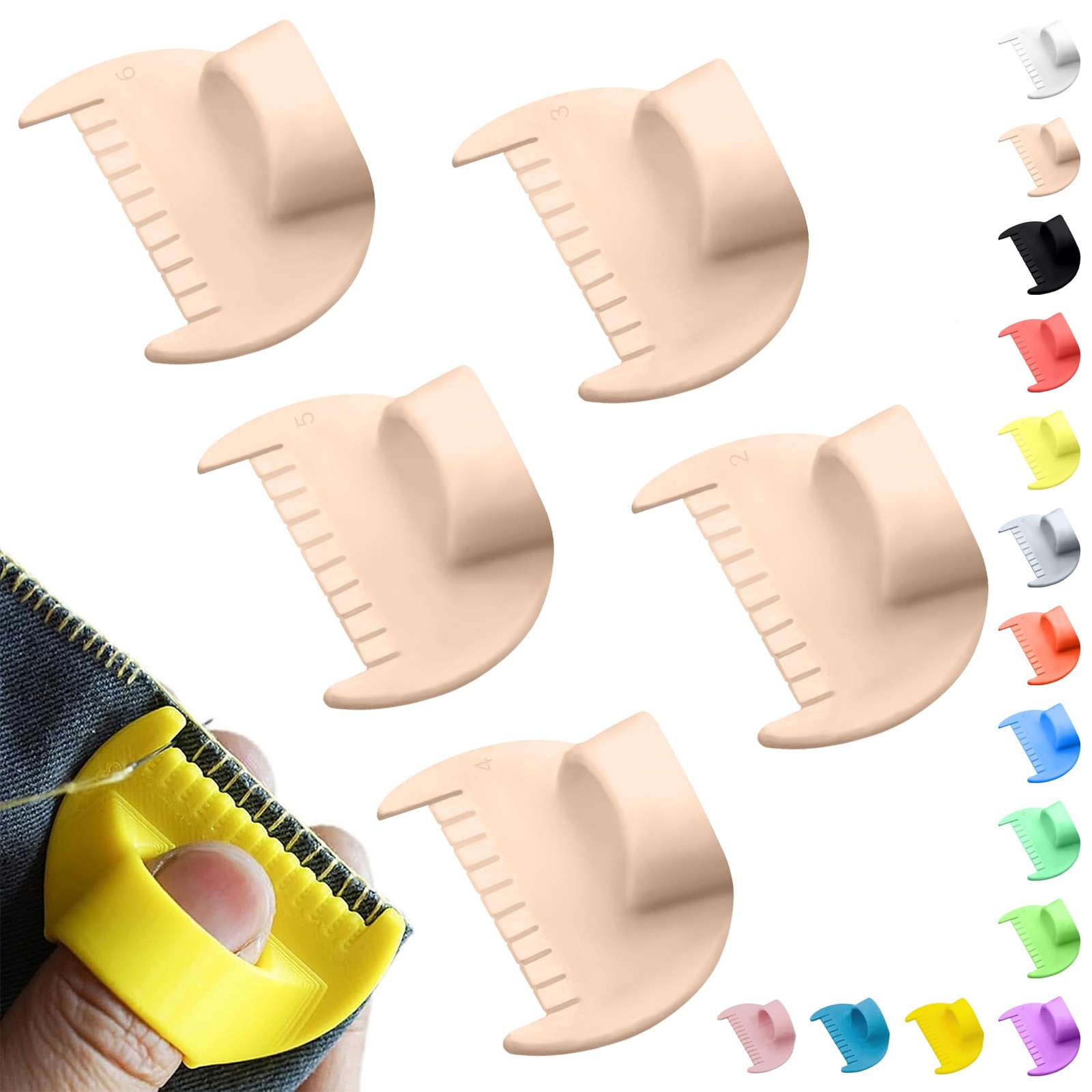 2mm-6mm Seam Guide for Hand Sewing Edge Lockranding Tool 5 PCS Set for Leathe...