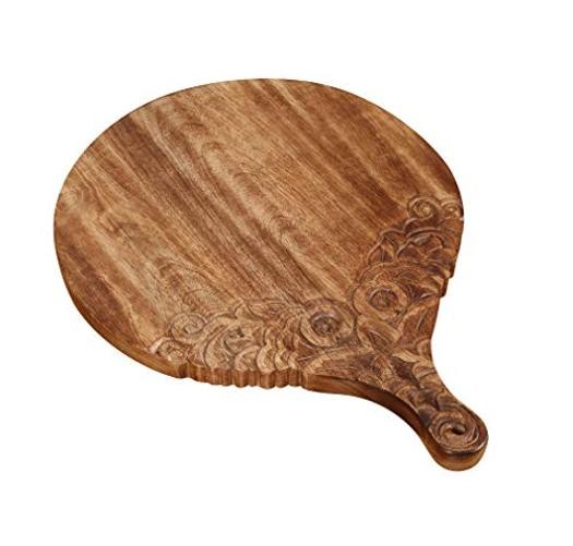 VERSAINSECT nd carved round Chopping & Serving Tray for kitchen, dining table
