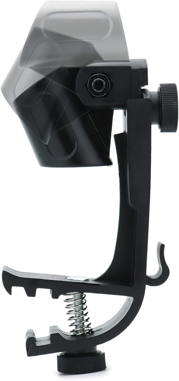 4-Pack Adjustable Drum Microphone Rim Mount Clips Snare Tom Mic Holder Black Set