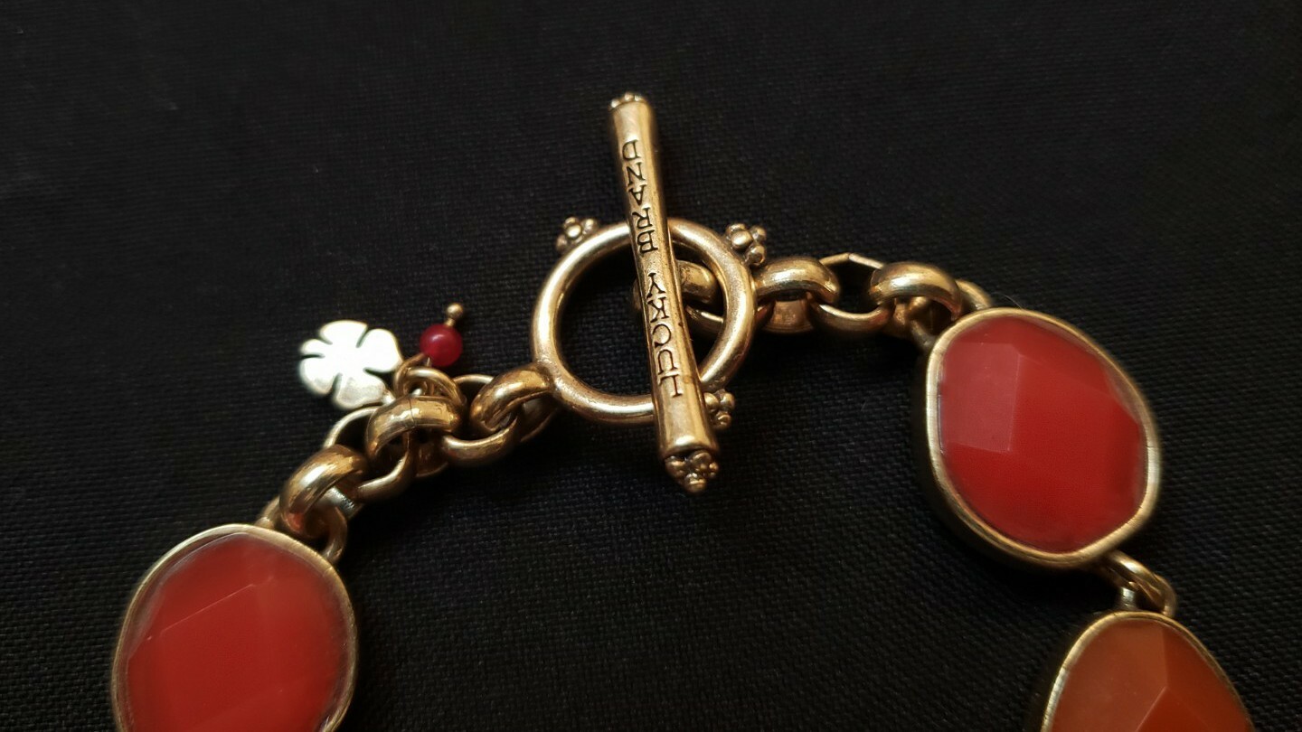 Lucky Brand gemstone brass bracelet
