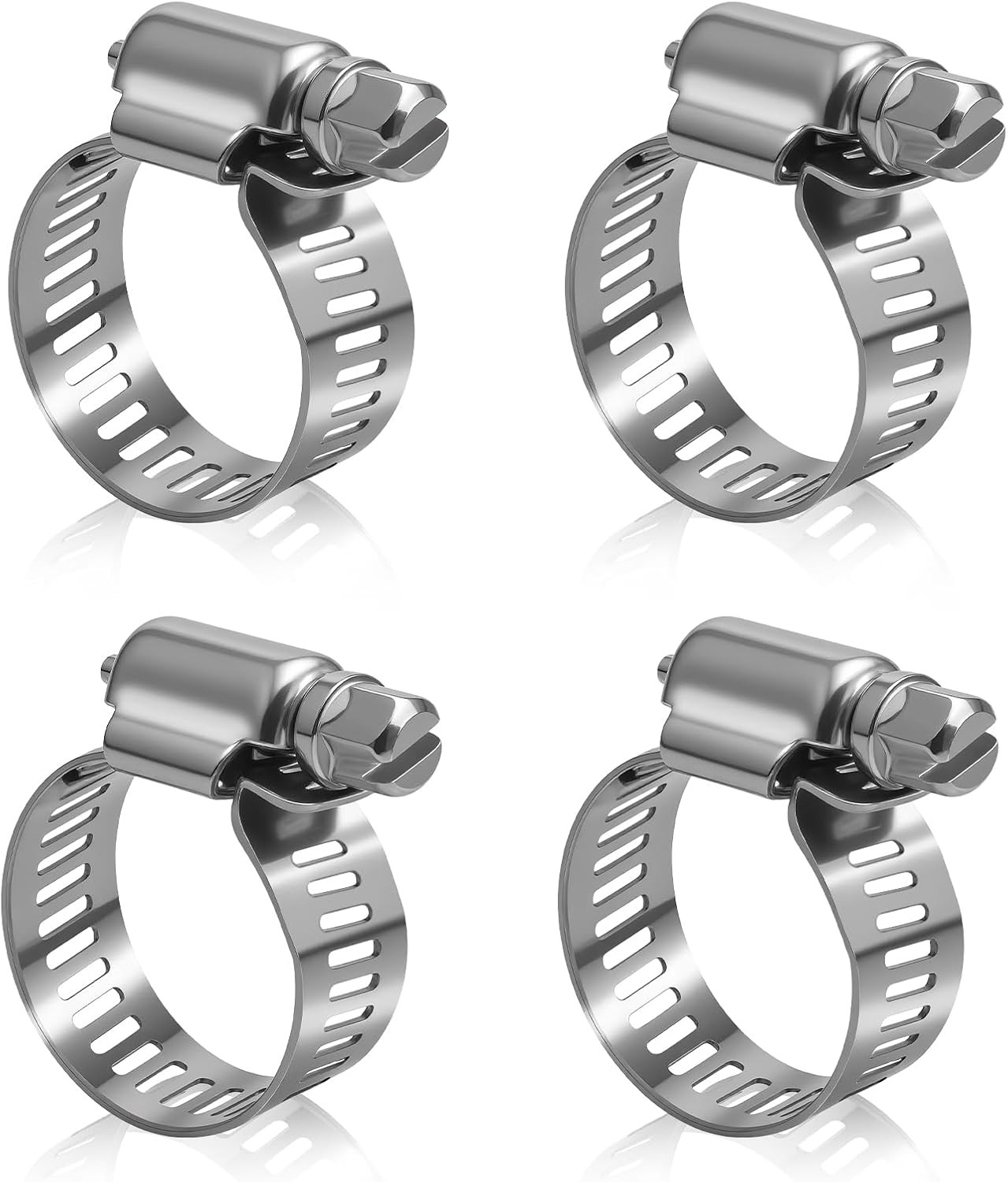 316L Stainless Steel Hose Clamps Marine Grade Corrosion Resistant Heavy Duty