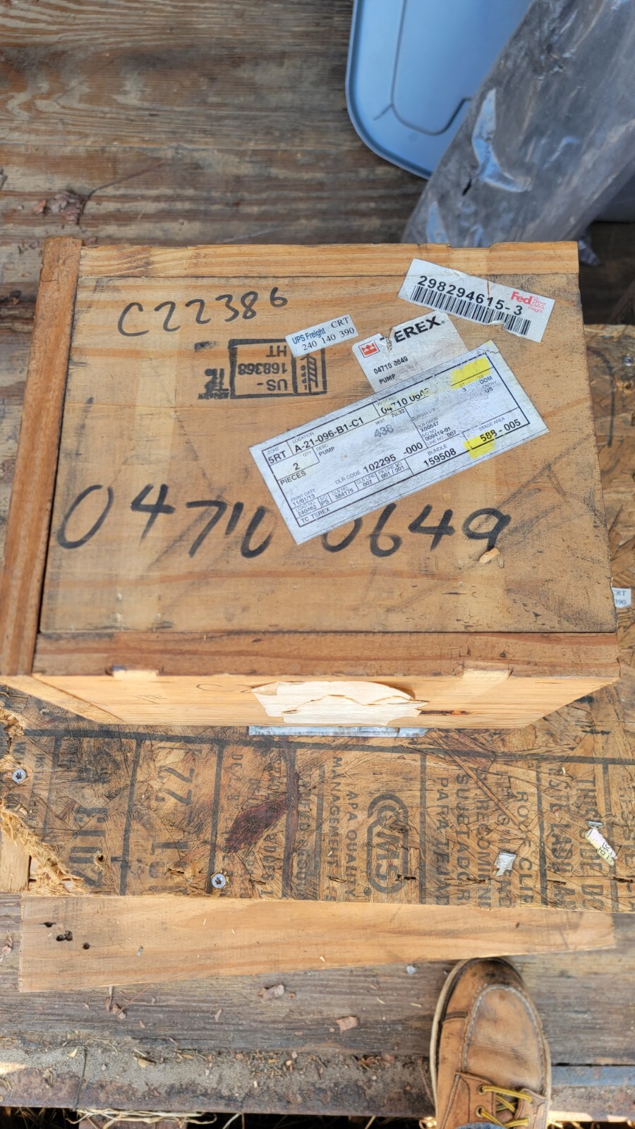 Parker Pump  312-9111-017 Terex Pn 04710-0649