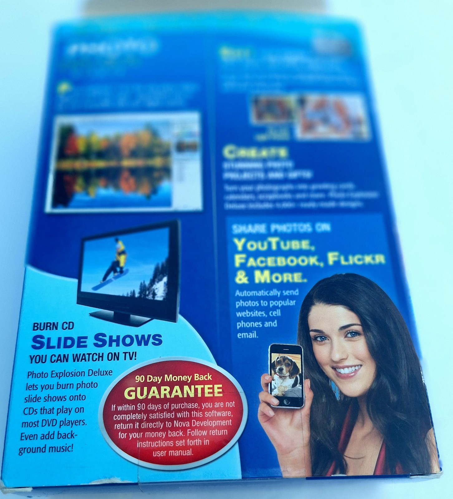 NOVA Photo Explosion Deluxe Version 4 In Original Box Runs on Windows XP thru 7