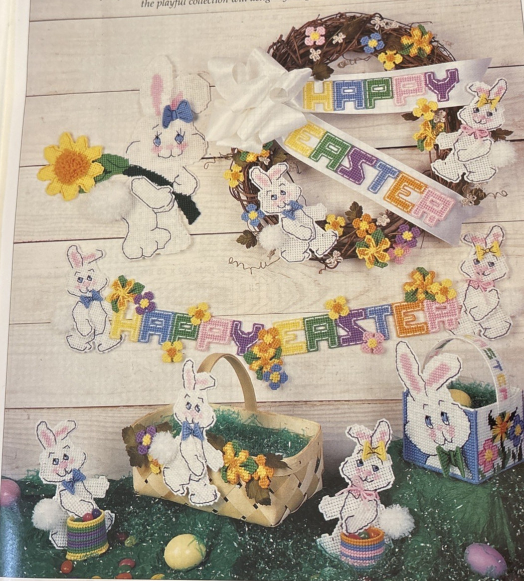 Vtg Rare Leisure Arts PLASTIC CANVAS CORNER Needlepoint Patterns May 1992