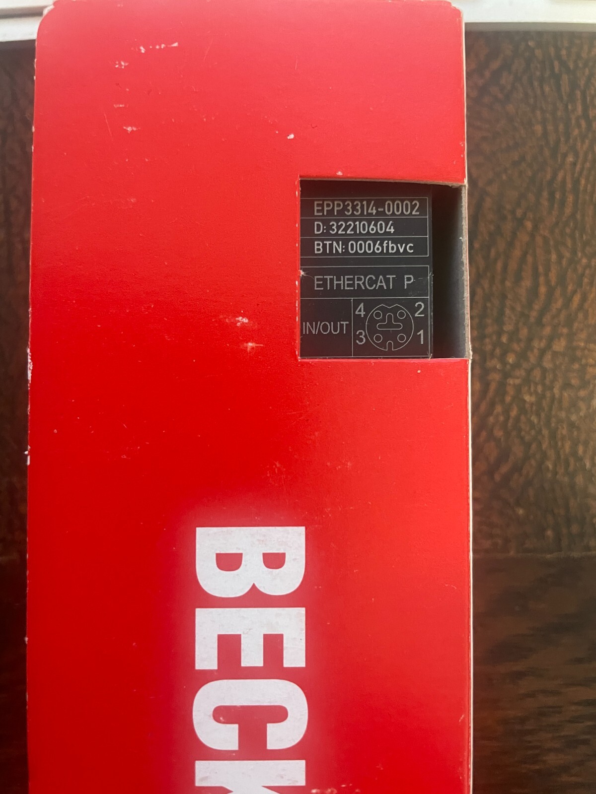 Beckhoff EPP3314-0002 Ether CAT P Box, 4-channel analog input,