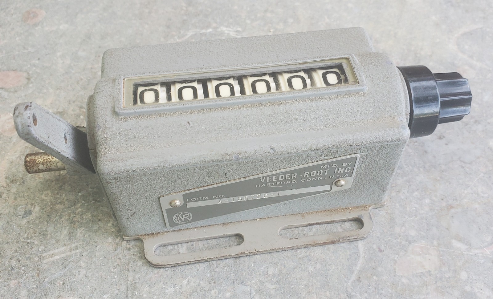Veeder-Root 166726-1 6-Digit Mechanical Counter with Lever ** FREE SHIPPING **