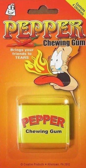 Pepper Gum Gag - Watch the Fun When You Offer This Gum To Your Victim!