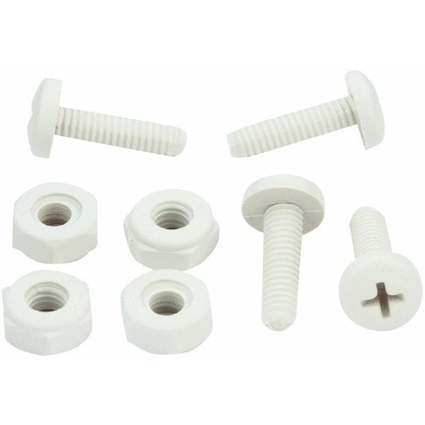 (12)- Car Pickup Vehicle Nylon License Plate Holder Fasteners 4/Set 93332 12 pk