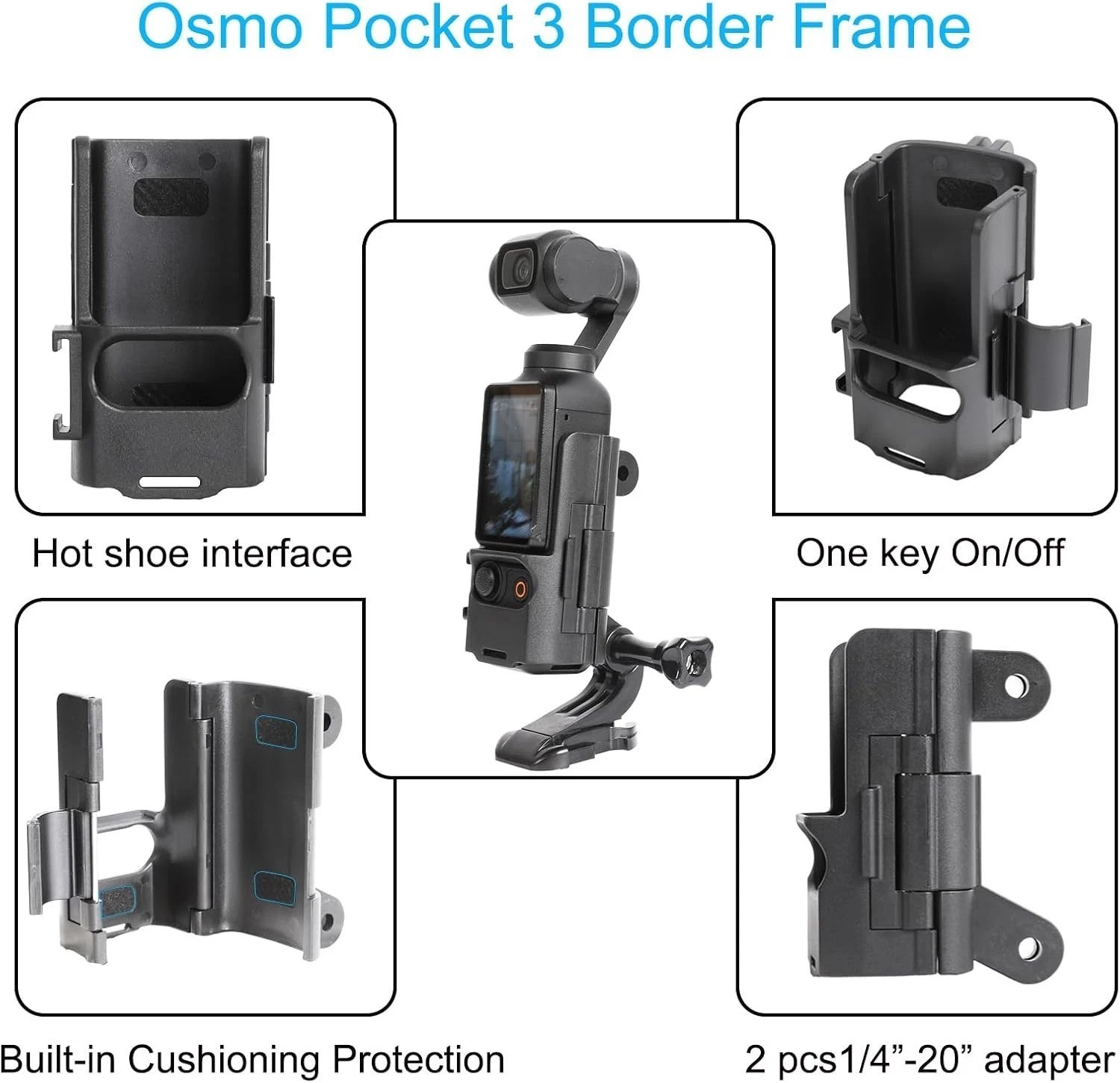 DJI Pocket 3 21pc Accessory Bundle: Magnetic Mount, Selfie Stick