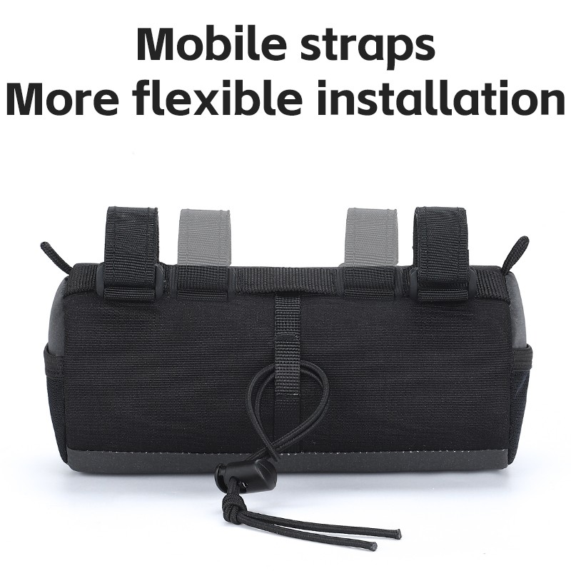 Bicycle Handlebar Mountain Road Bike Storage Bag Reflective with Shoulder Strap
