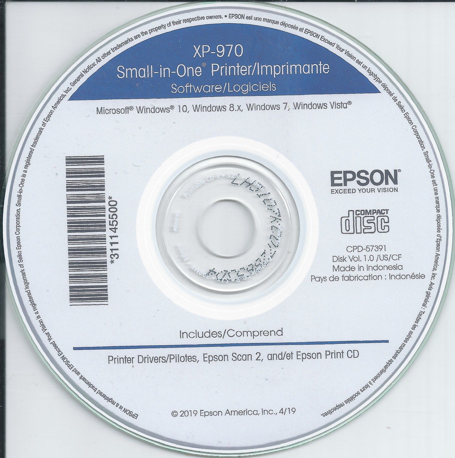 Epson XP-970 BackUP Software for printer