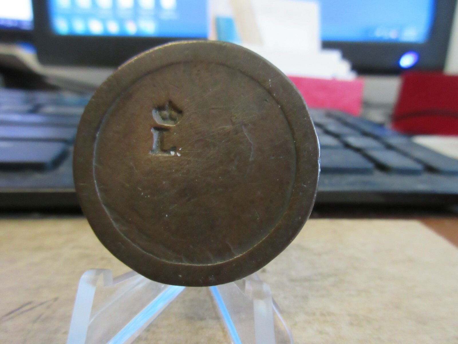 1797 Rulau Latin-Mav-27 / Crowned L C/S 1797 English Penny