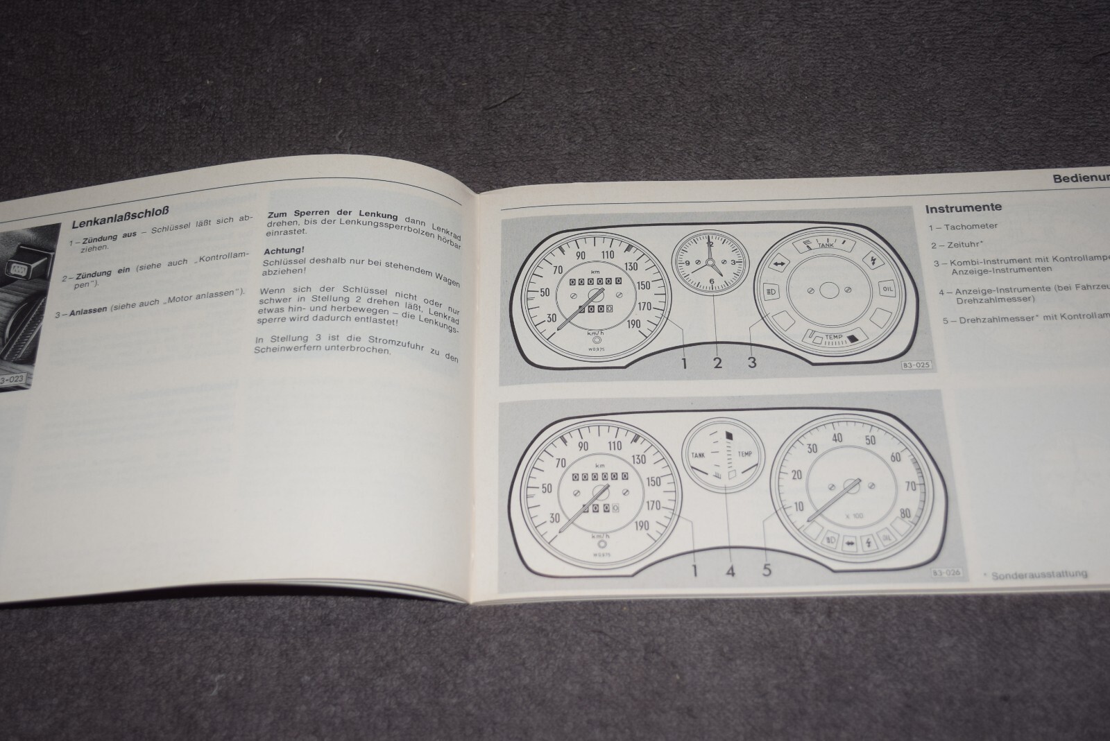 Operating Instructions Manual VW Passat B1 Type 32/33 Mint/Unused