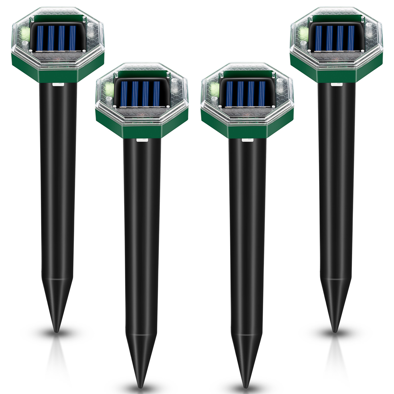 4 Pack Solar energy mousetrap octagonal model