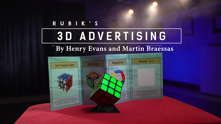 Rubik's Cube 3D Advertising (Gimmicks and Online Instructions) by Henry Evans an