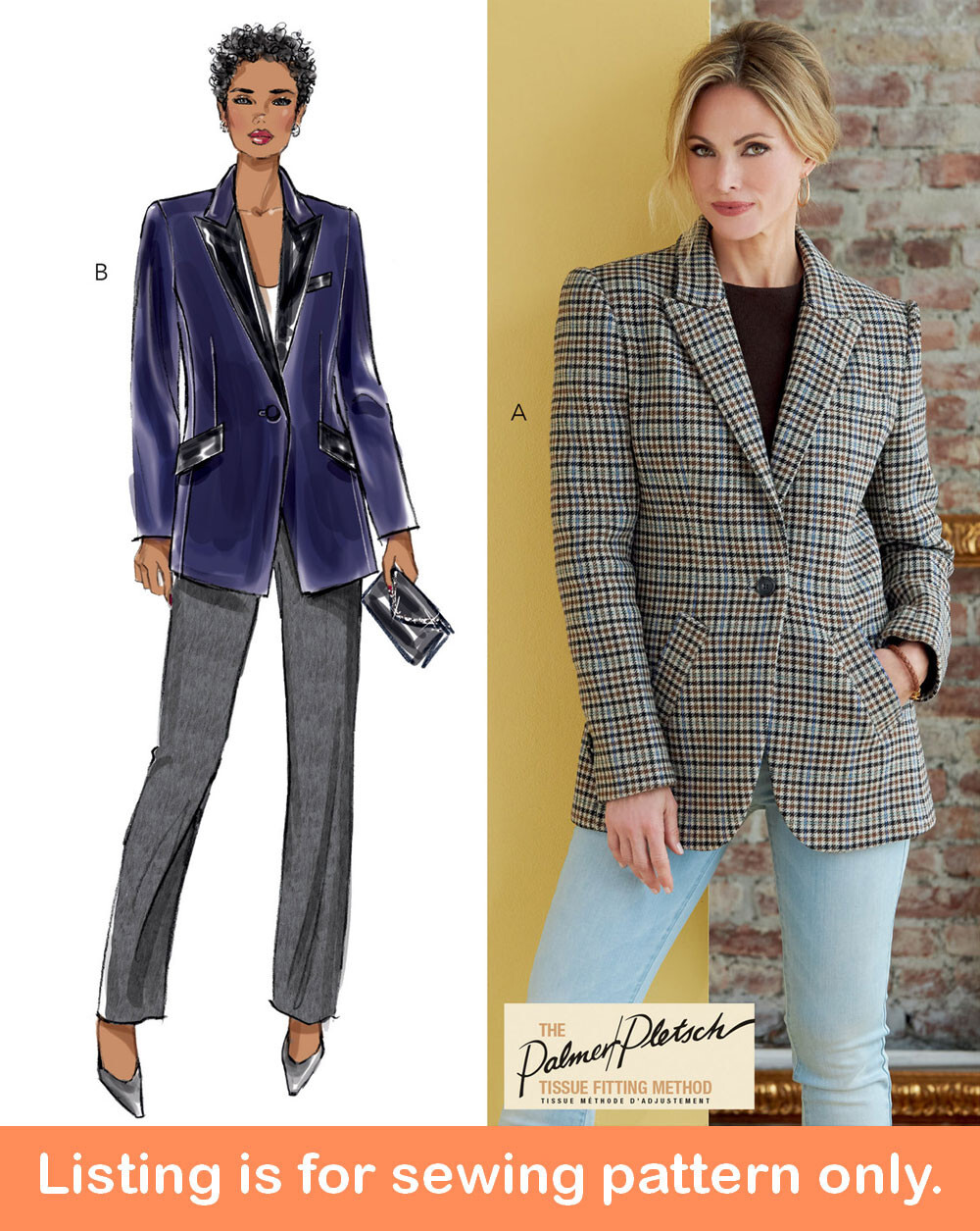 SEWING PATTERN Womens Clothes Clothing Suit Jacket Coat Blazer Formal Plus 6862