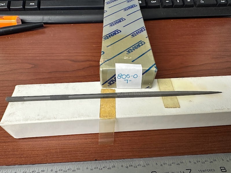 CORRADI EXTRA QUALITY NEEDLE FILES LOT OF 6 7" LOT OF 0 CUT:0 SERIES: 805-0