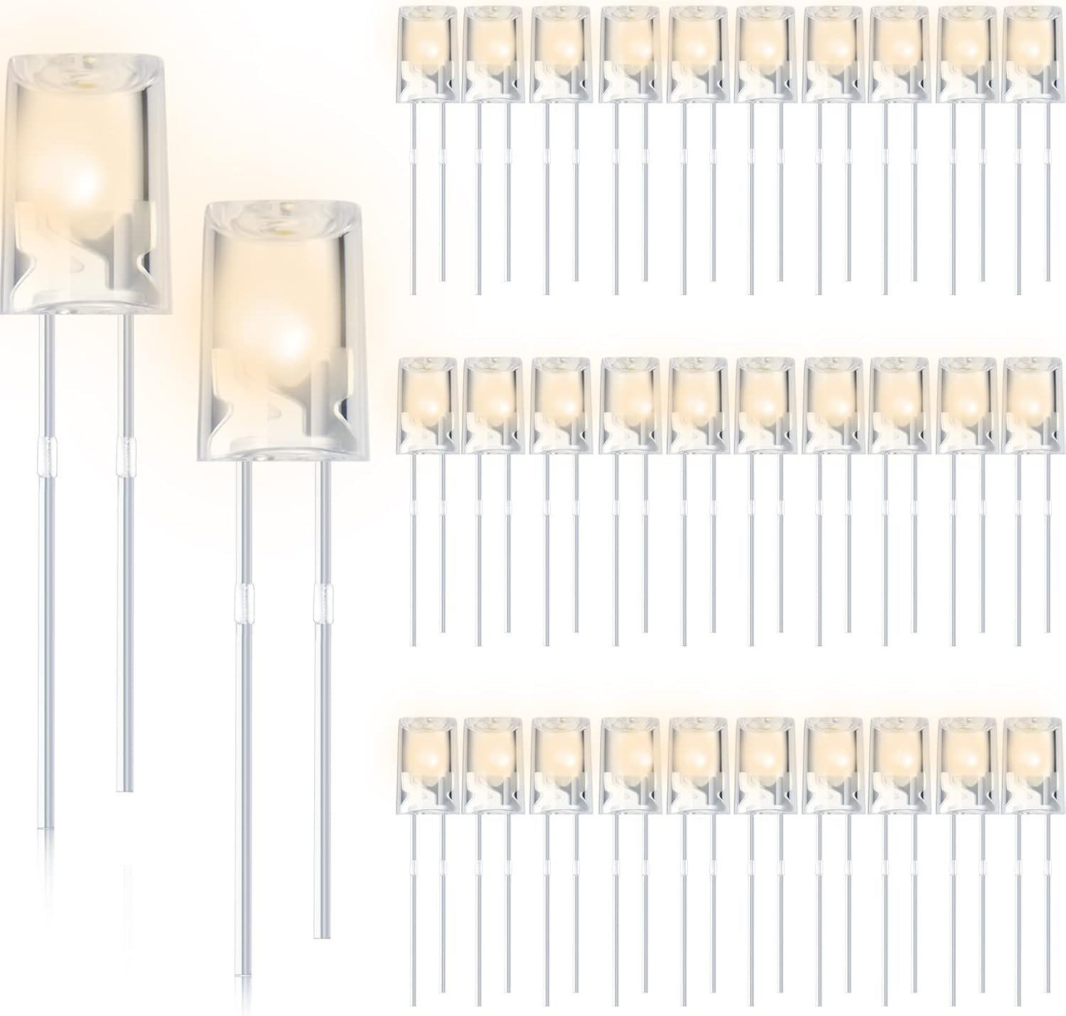 120 Pcs Valentine LED 5Mm String Light Replacement Bulb Energy Efficient Christm