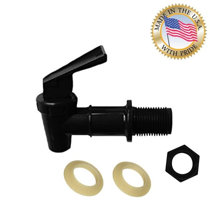 Tomlinson Black Ceramic Crock Water Dispenser Faucet