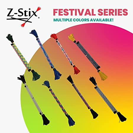 Z-Stix Professional Juggling Flower Stick-Devil Stick 2 Hand Sticks-Festival