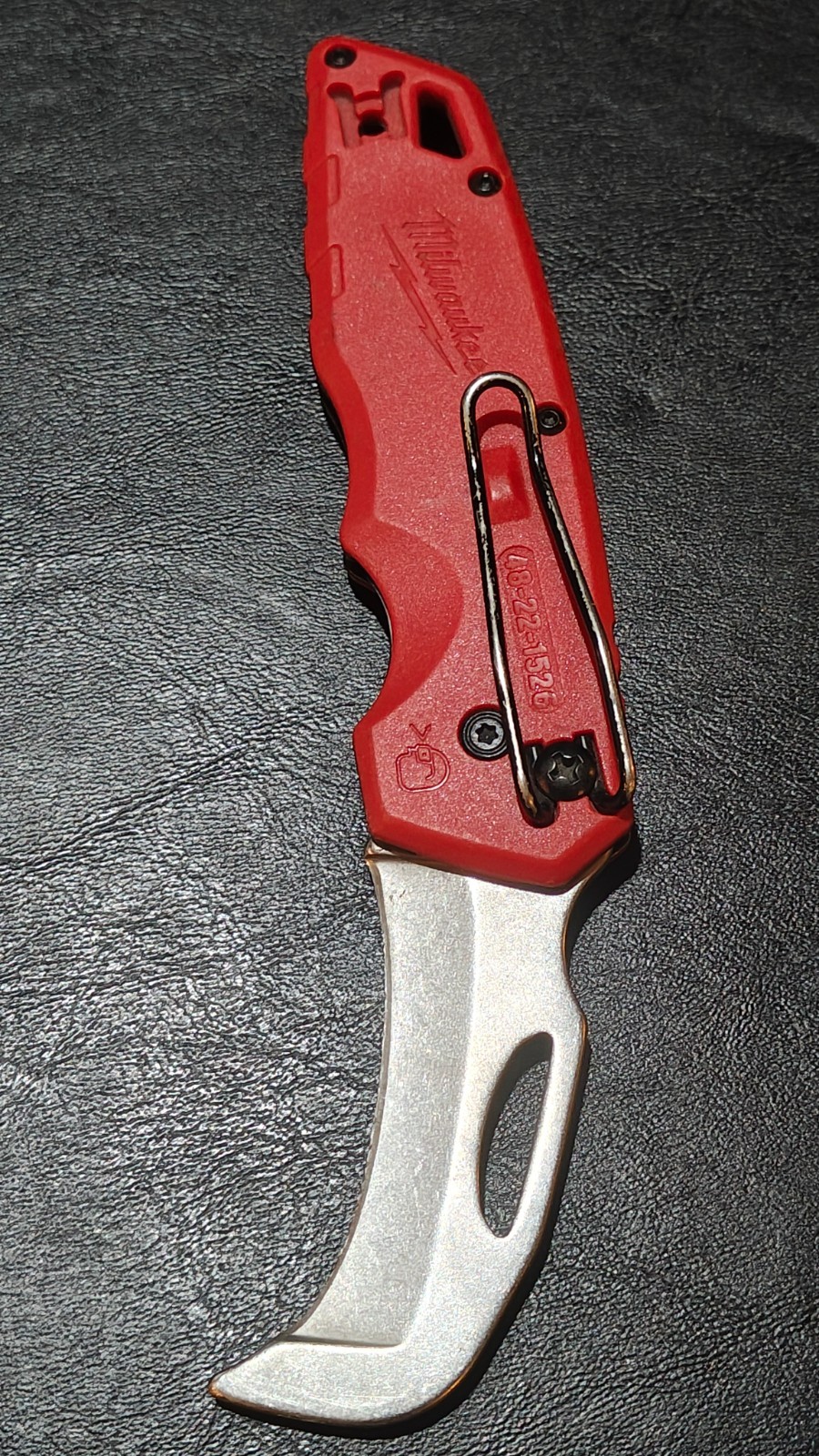 Milwaukee Tool 48-22-1525 Fastback Blunt Tip Hawkbill Folding Knife Preowned