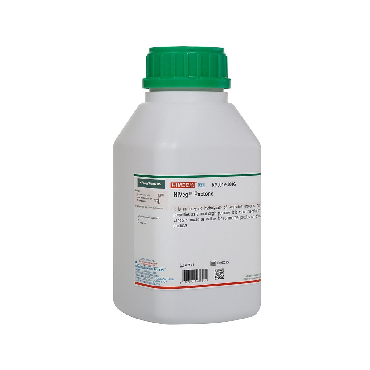 Himedia - HiVeg Peptone RM001V-500g l Free Shipping.
