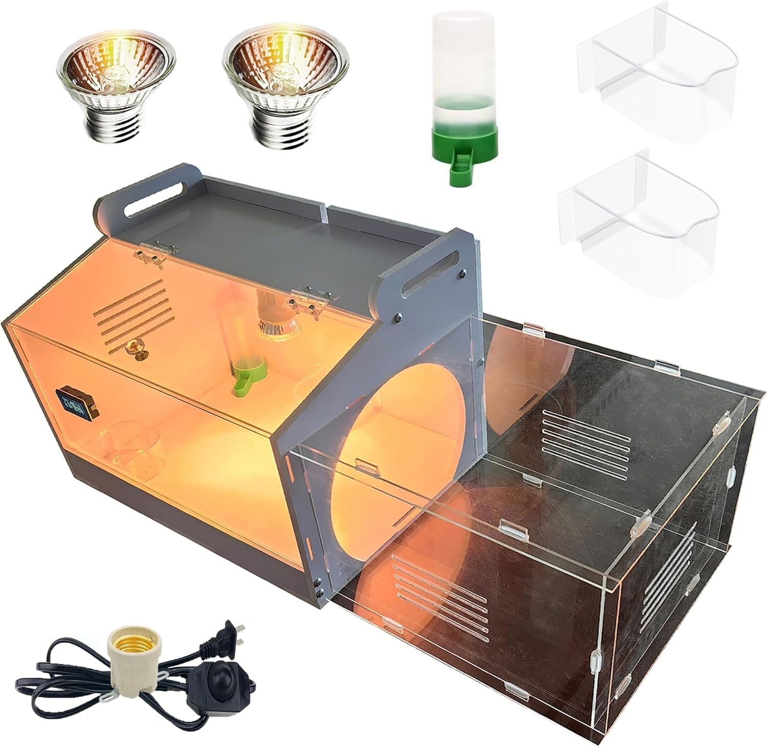 Large-Scale Chick brooder Box Quail Cage Egg Incubator Chick Starter Kit Chicken