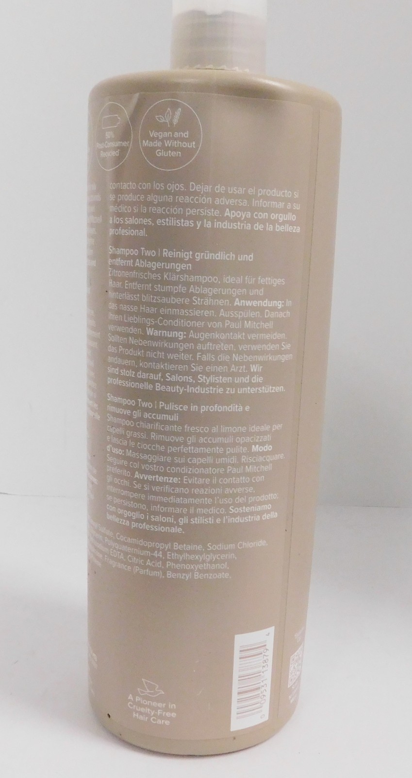 Paul Mitchell Clarifying Shampoo Two -Clarify. 1 Liter 33.8 Oz SEALED