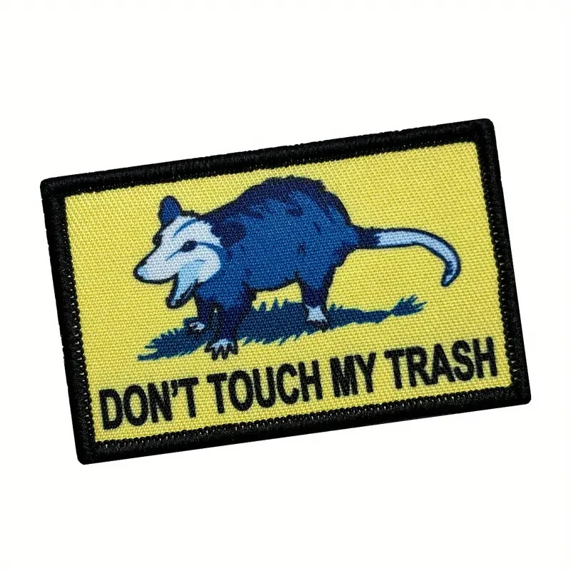 Don't Touch My Trash Funny Tactical Morale Patch Hook and Loop 2x3 Inch